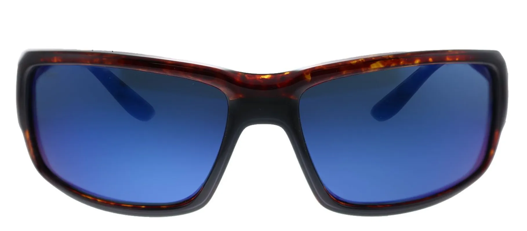 Costa Del Mar FANTAIL 9006 900614 Rectangle Plastic Tortoise Sunglasses with Blue Mirror Lens made by Gaffos