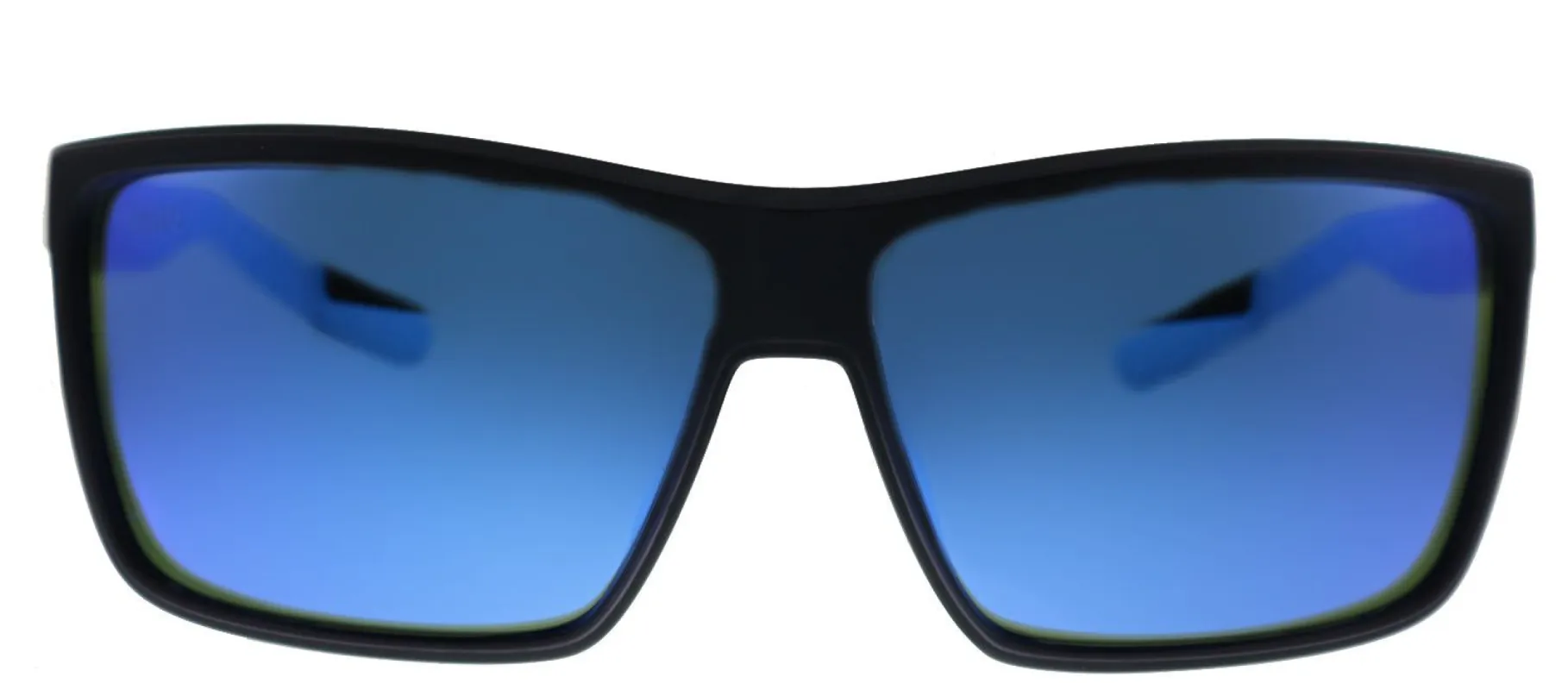 Costa Del Mar RINCONCITO 9016 901614 Rectangle Plastic Black Sunglasses with Blue Mirror Lens made by Gaffos
