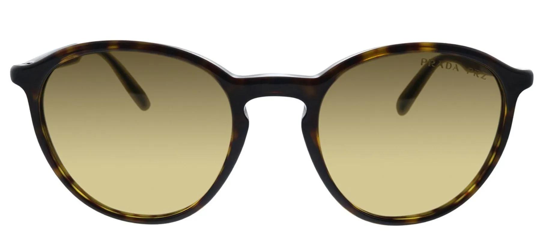 Prada PR 05XS 2AU732 Round Plastic Havana Sunglasses with Brown Polarized Lens sold by Gaffos