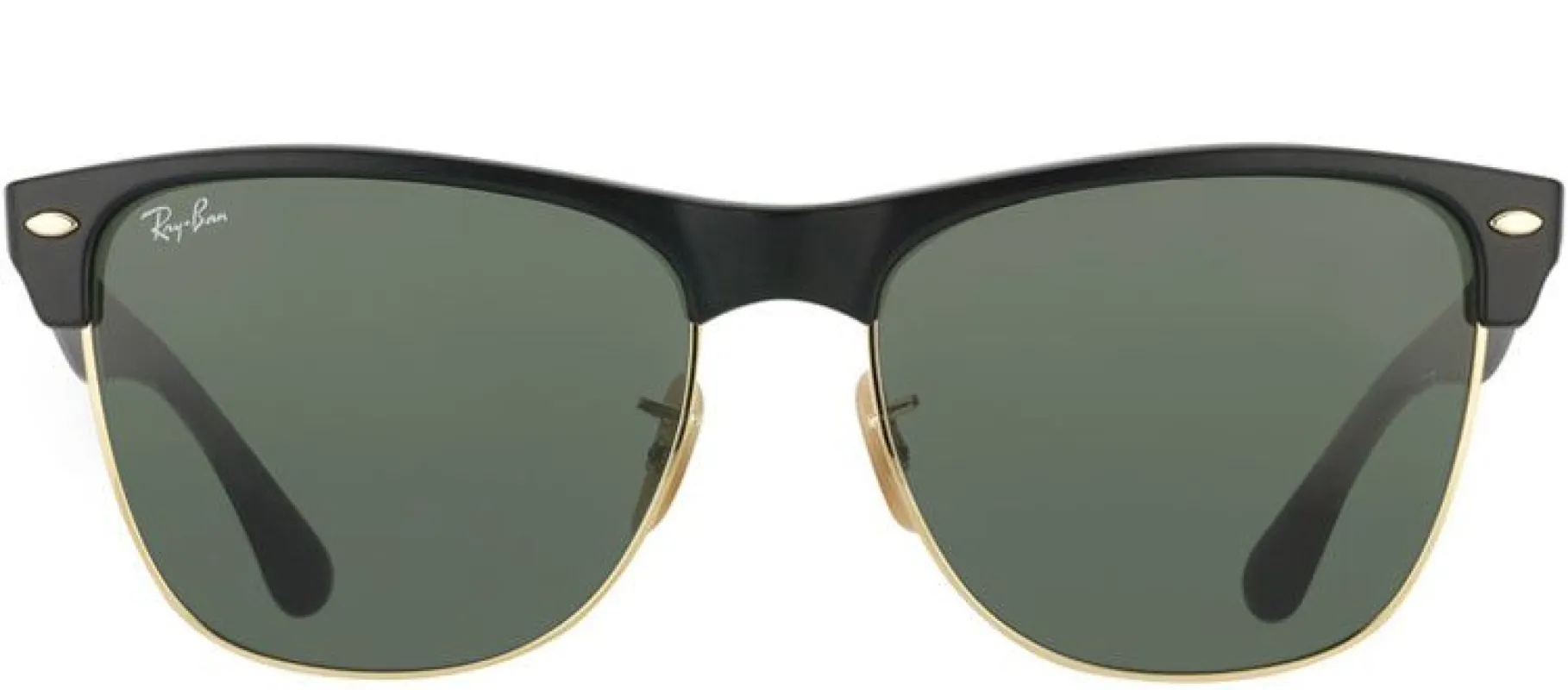 Ray-Ban RB 4175 877 Clubmaster Plastic Black Sunglasses with Green Lens sold by Gaffos