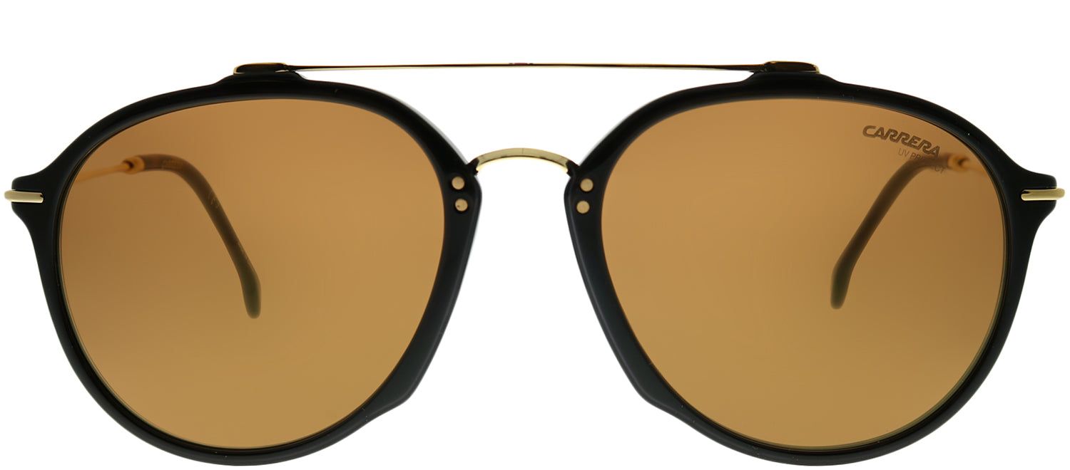 Carrera CA Carrera171 807 K1 Aviator Plastic Black Sunglasses with Gold Mirror Lens sold by Gaffos