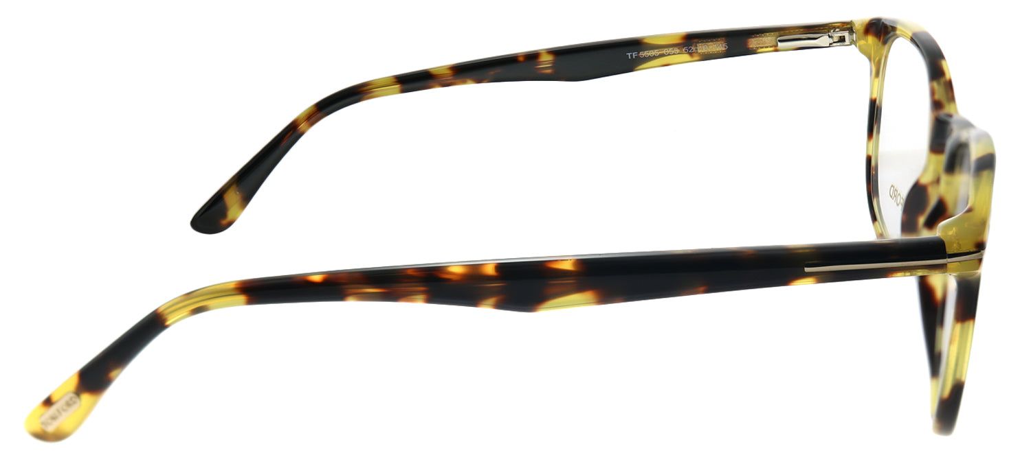 Tom Ford FT 5505 053 Square Plastic Tortoise/ Havana Eyeglasses with Demo Lens sold by Gaffos product image thumbnail 3