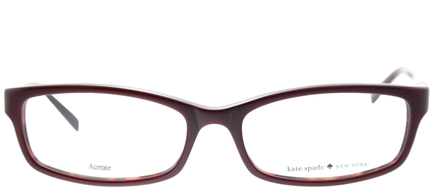 Kate Spade KS Narcisa W73 Rectangle Plastic Burgundy/ Red Eyeglasses with Demo Lens sold by Gaffos