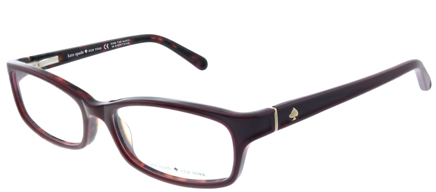 Kate Spade KS Narcisa W73 Rectangle Plastic Burgundy/ Red Eyeglasses with Demo Lens sold by Gaffos product image thumbnail 2