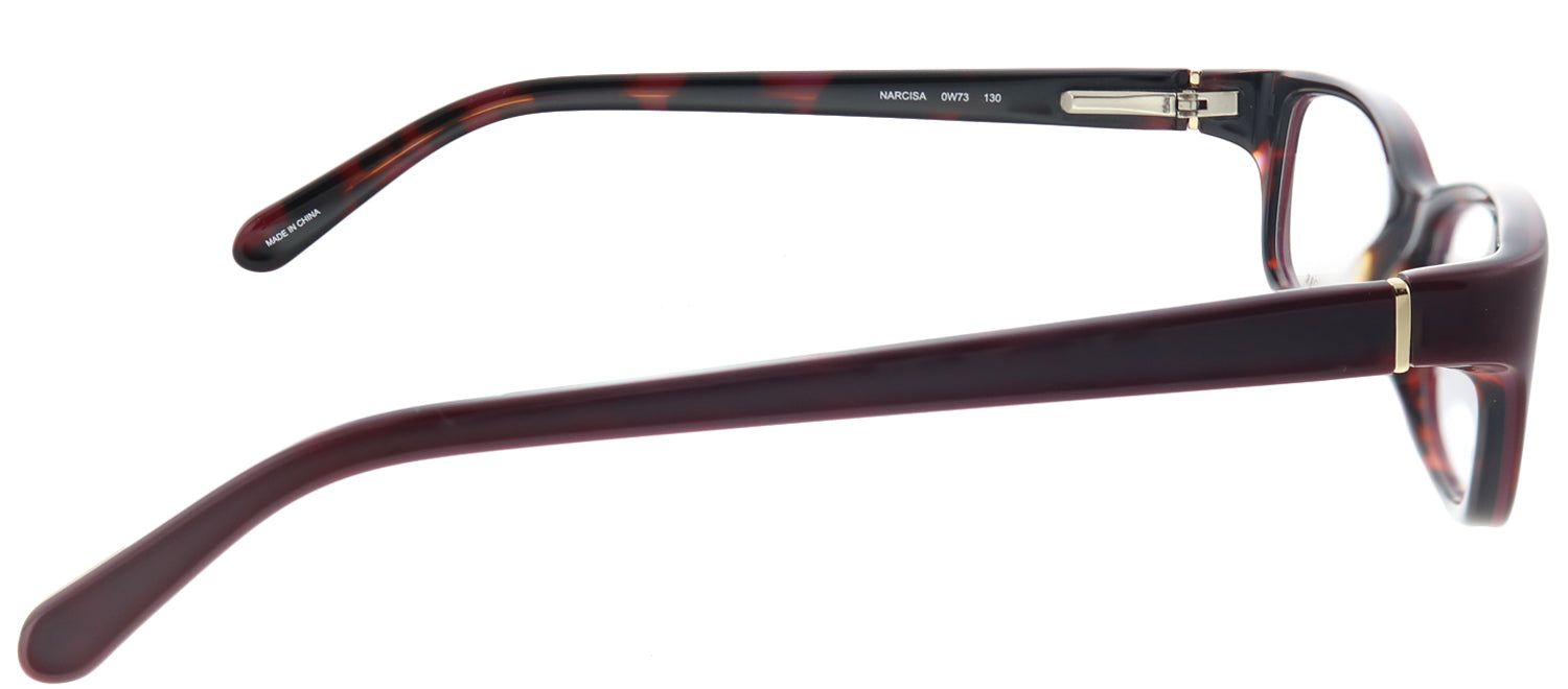 Kate Spade KS Narcisa W73 Rectangle Plastic Burgundy/ Red Eyeglasses with Demo Lens sold by Gaffos product image thumbnail 3