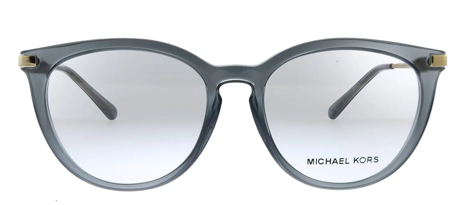Michael Kors Quintana MK 4074 3332 Square Plastic Grey Eyeglasses with Demo Lens sold by Gaffos