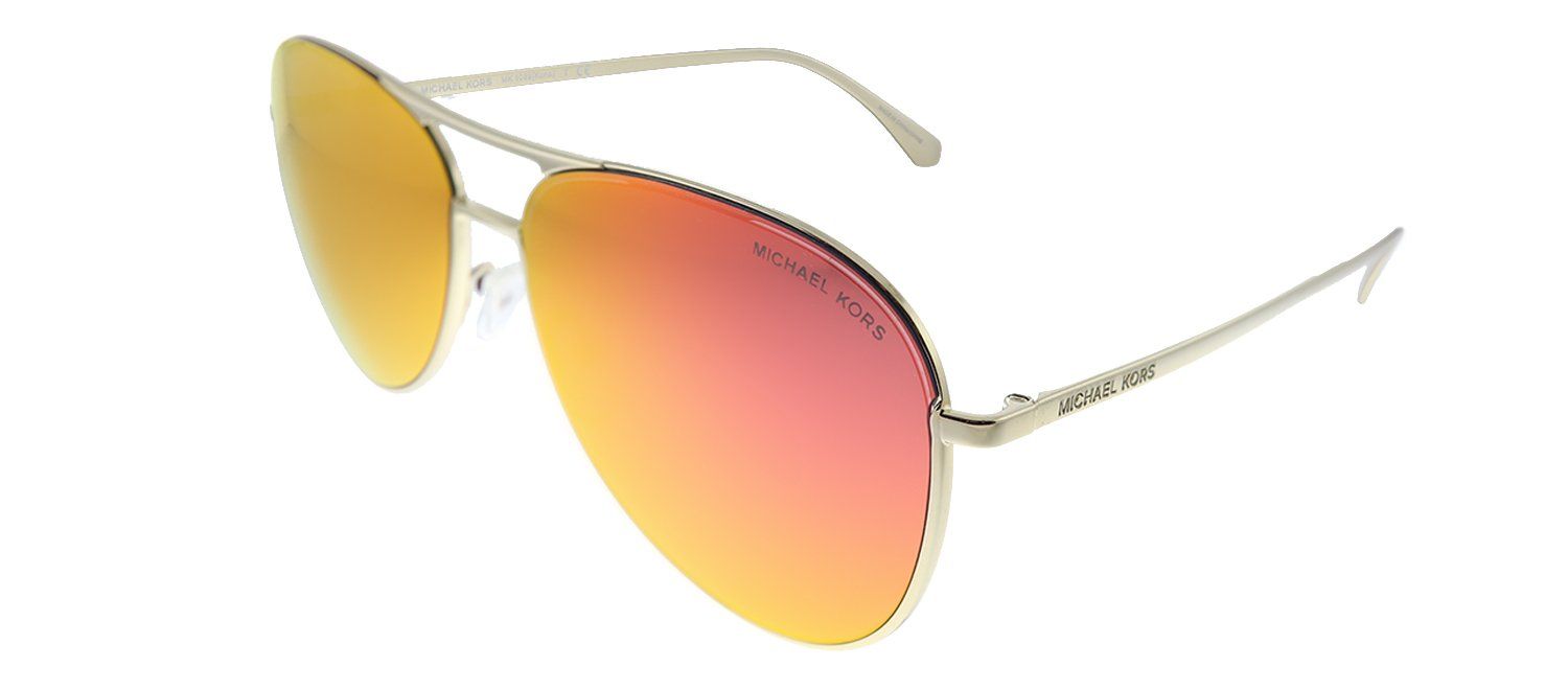Michael Kors Kona MK 1089 10146Q Aviator Plastic Gold Sunglasses with Red Lens sold by Gaffos product image thumbnail 2