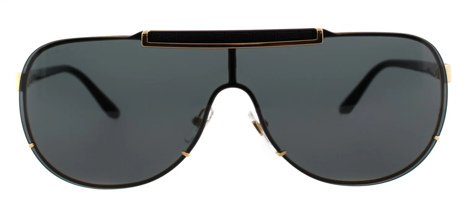 Versace VE 2140 100287 Aviator Metal Gold Sunglasses with Grey Lens sold by Gaffos