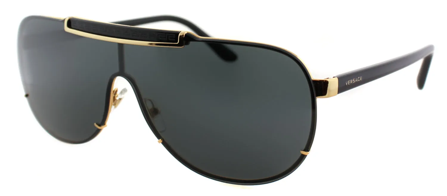 Versace VE 2140 100287 Aviator Metal Gold Sunglasses with Grey Lens sold by Gaffos product image thumbnail 2