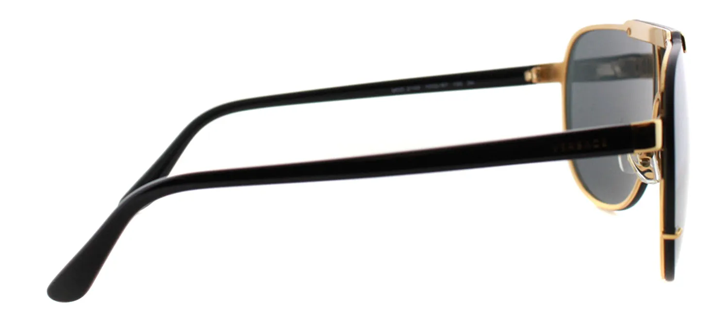 Versace VE 2140 100287 Aviator Metal Gold Sunglasses with Grey Lens sold by Gaffos product image thumbnail 3