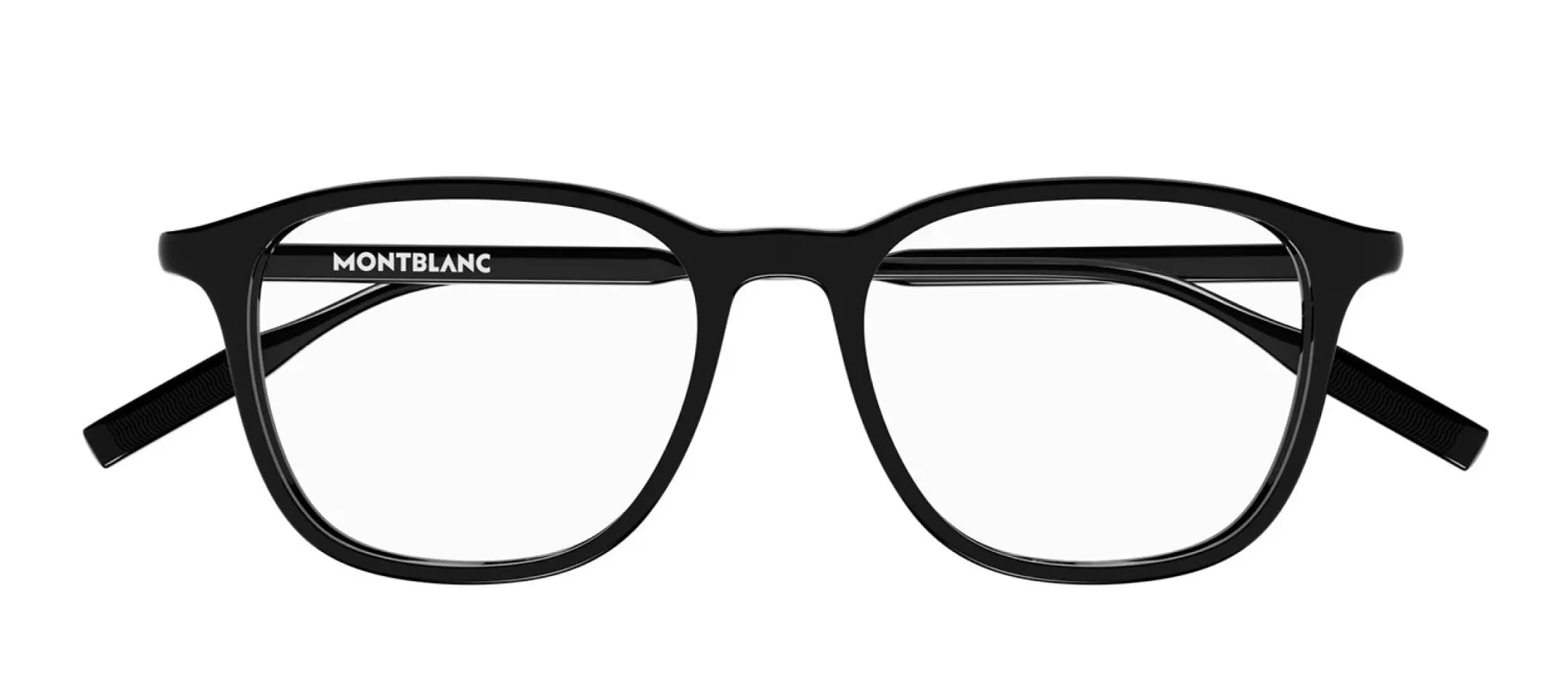 MontBlanc SNOWCAP MB 0085O 009 Rectangle Plastic Black Eyeglasses with Logo Stamped Demo Lenses sold by Gaffos