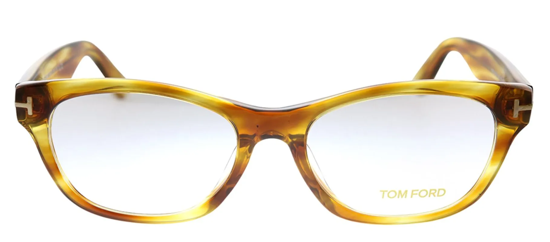 Tom Ford TF 5425F 055 Rectangle Plastic Havana Eyeglasses with Demo Lens sold by Gaffos