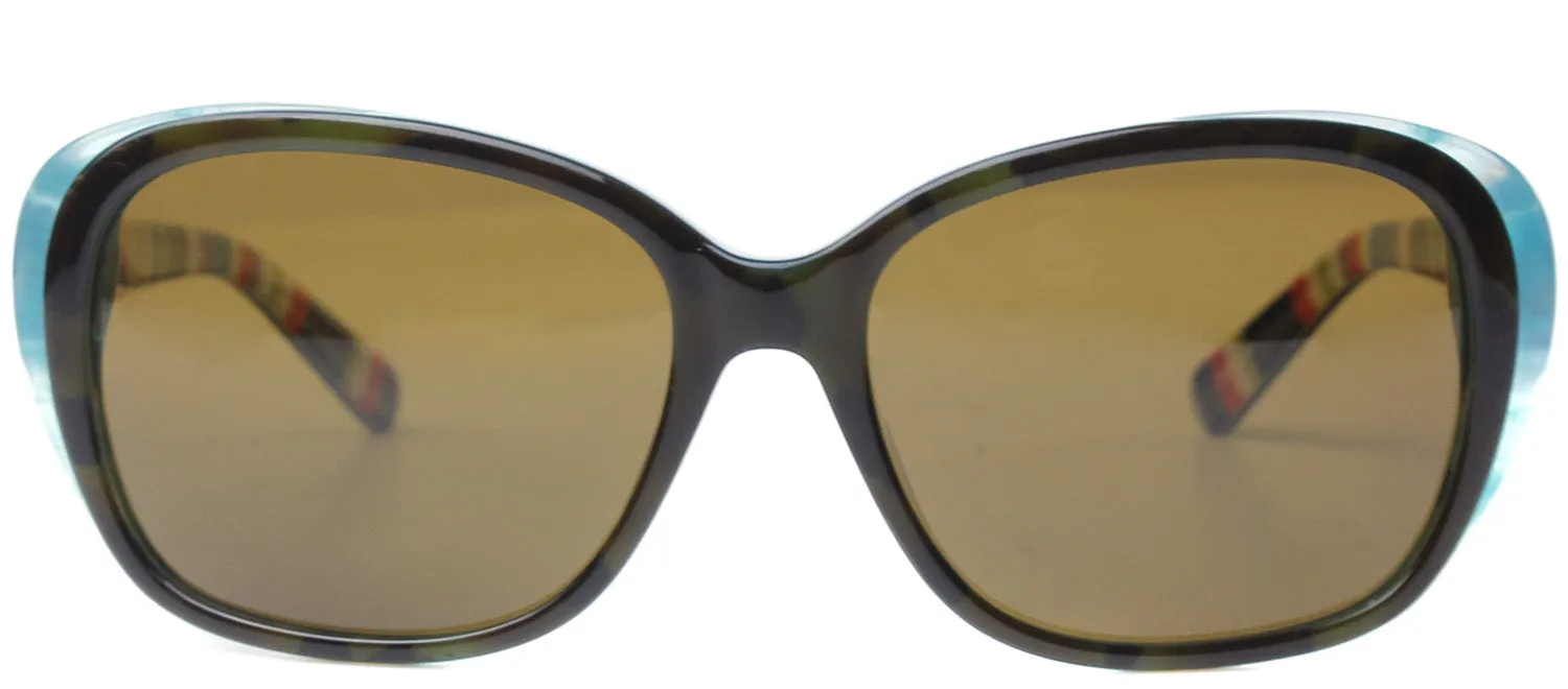 Kate Spade KS HildeP X71P Fashion Plastic Tortoise/ Havana Sunglasses with Brown Polarized Lens sold by Gaffos