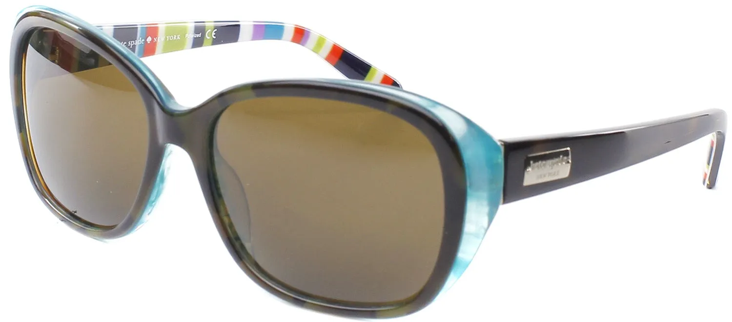 Kate Spade KS HildeP X71P Fashion Plastic Tortoise/ Havana Sunglasses with Brown Polarized Lens sold by Gaffos product image thumbnail 2