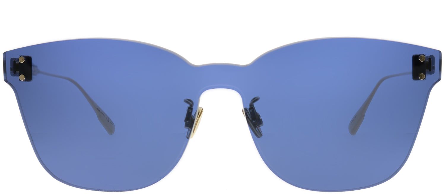 Dior CD ColorQuake2 PJP KU Rectangle Plastic Blue Sunglasses with Blue Lens sold by Gaffos