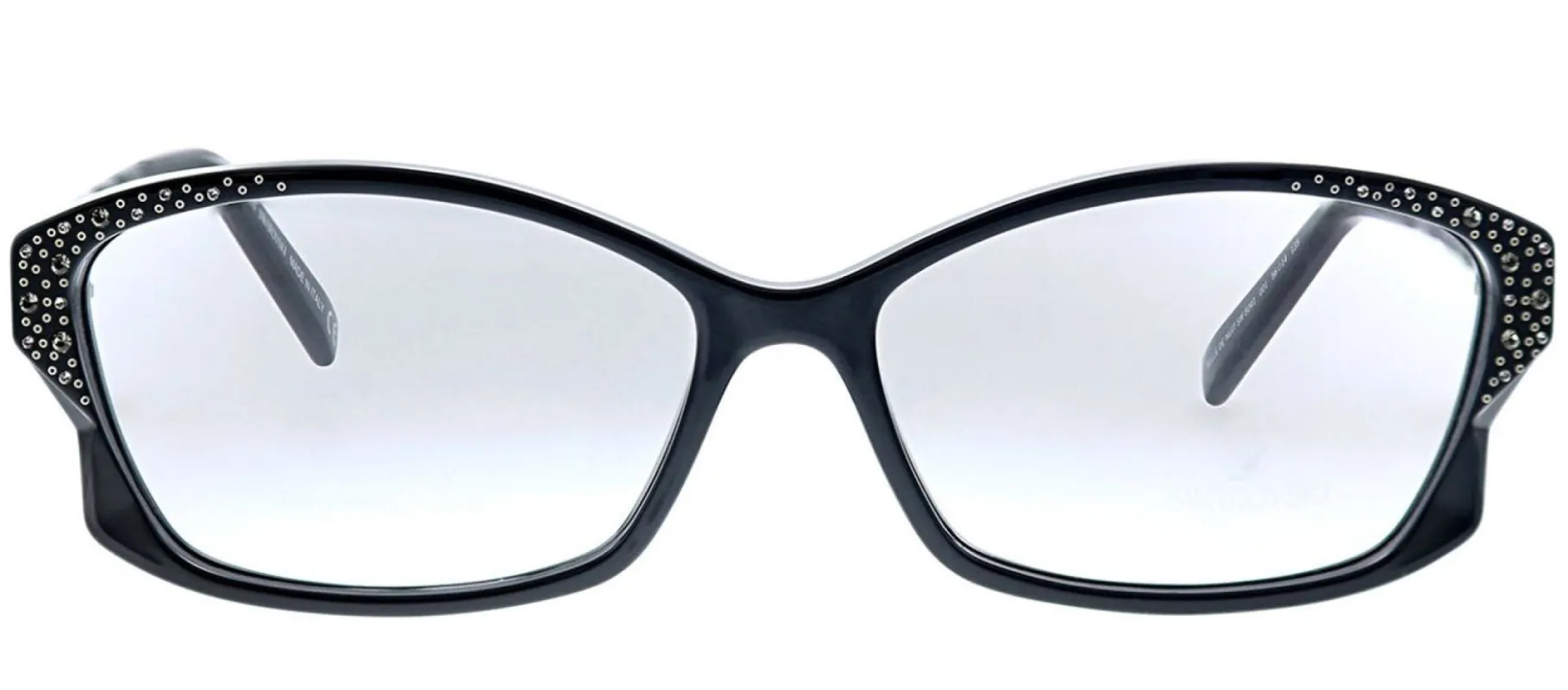 Swarovski SK 5041 001 Butterfly Plastic Black Eyeglasses with Logo Stamped Demo Lenses sold by Gaffos