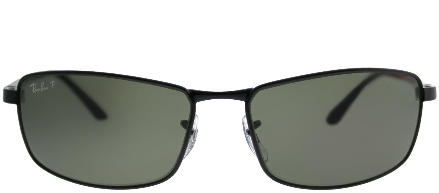 Ray-Ban RB 3498 002/9A Sport Metal Black Sunglasses with Green Polarized Lens sold by Gaffos