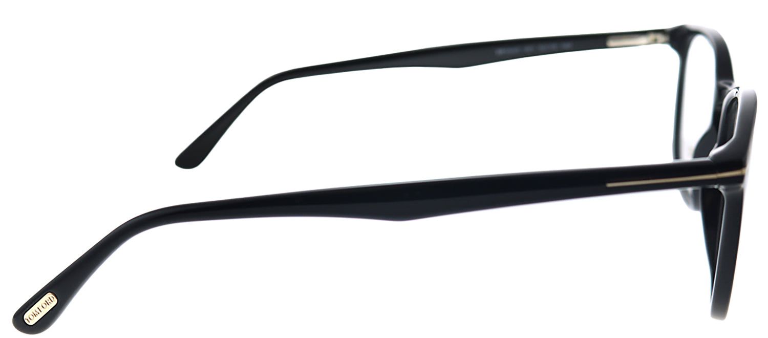 Tom Ford FT 5505 001 Square Plastic Black Eyeglasses with Logo Stamped Demo Lenses sold by Gaffos product image thumbnail 3