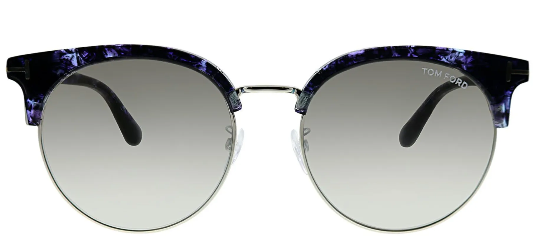 Tom Ford TF 545K 83C Round Plastic Purple Sunglasses with Silver Mirror Lens sold by Gaffos