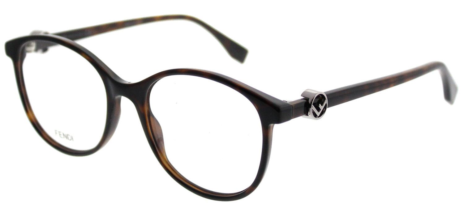 Fendi FF 0299 086 Round Plastic Tortoise/ Havana Eyeglasses with Demo Lens sold by Gaffos product image thumbnail 2