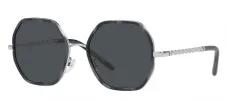 Tory Burch TY 6092 333087 Geometric Metal Blue Sunglasses with Grey Lens sold by Gaffos