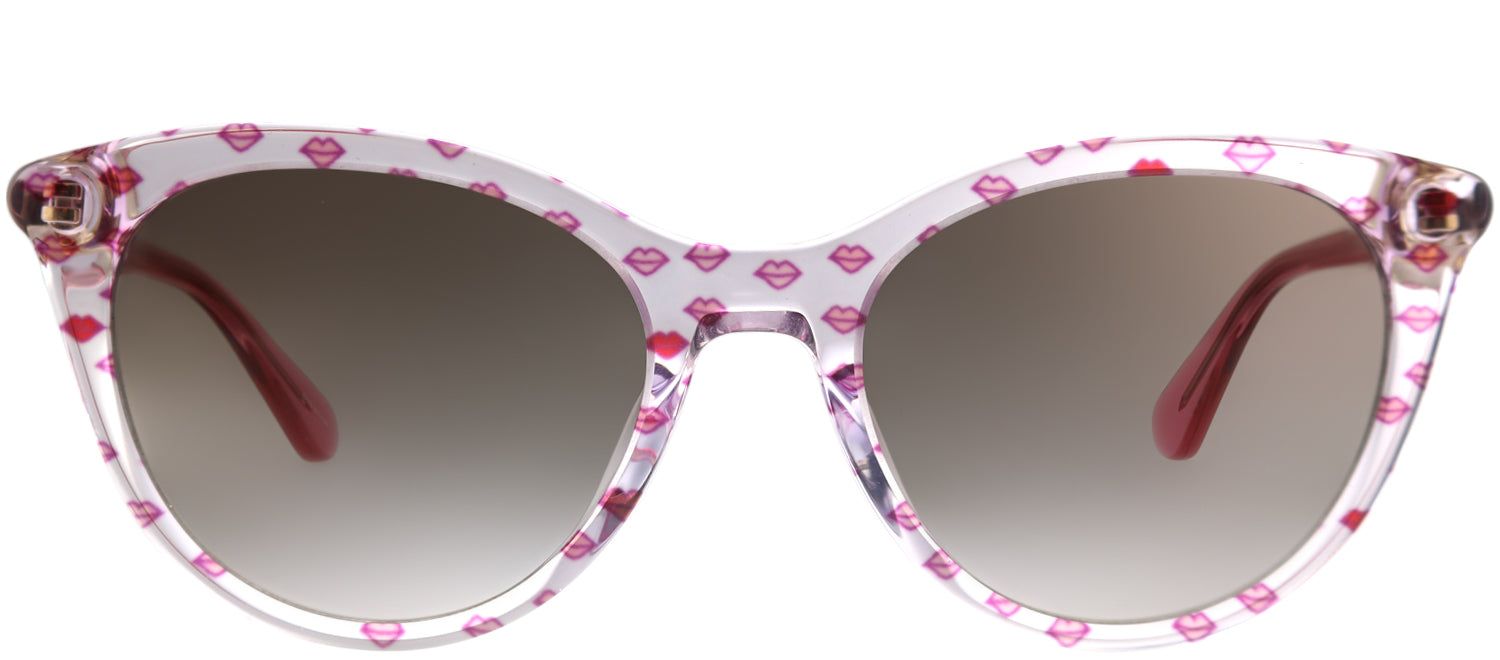 Kate Spade KS Janalynn OBL HA Cat-Eye Plastic Pink Sunglasses with Brown Gradient Lens sold by Gaffos
