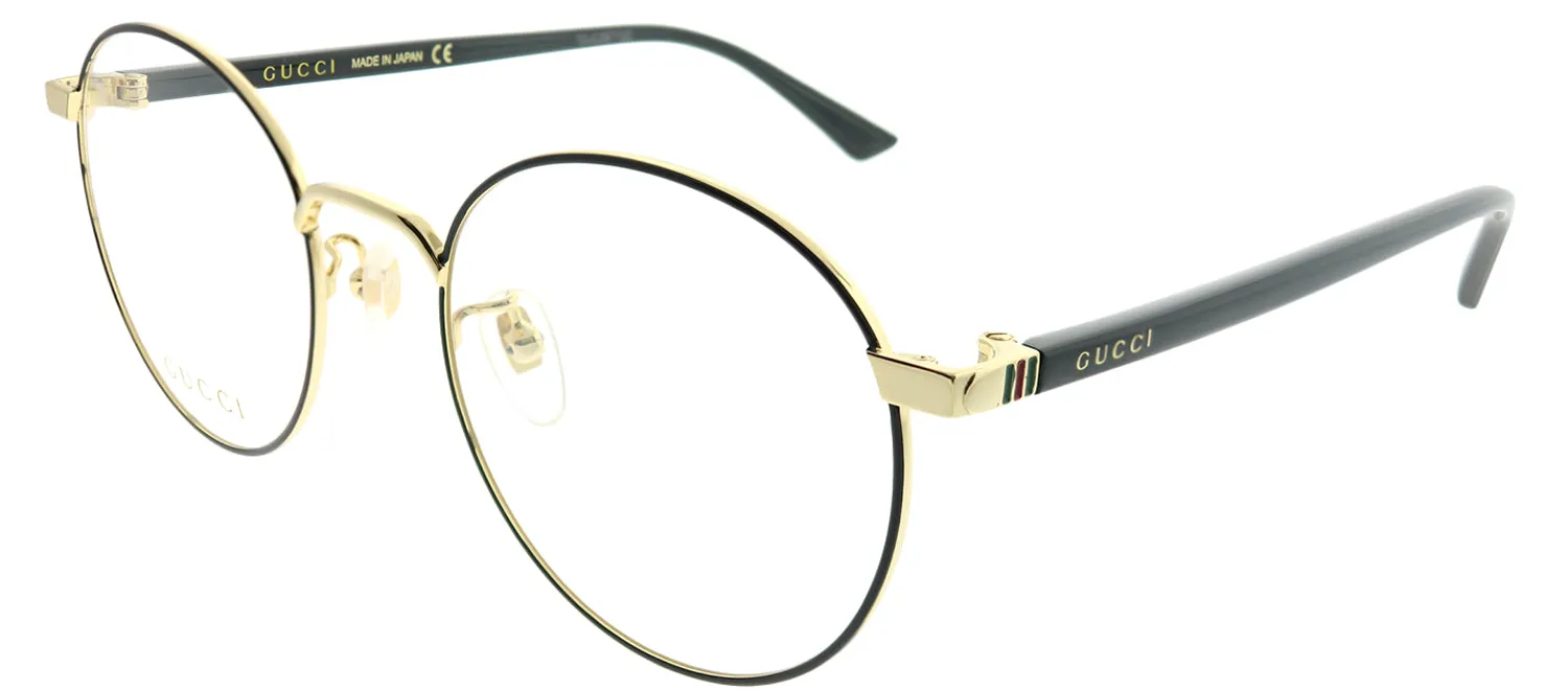 Gucci Korean Fit GG 0297OK 003 Round Metal Black Eyeglasses with Demo Lens sold by Gaffos product image thumbnail 2