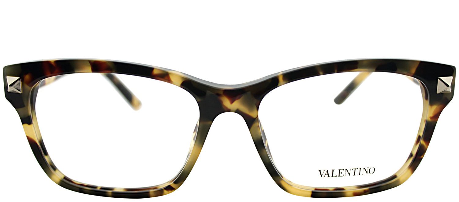 Valentino VL 2667 208 Rectangle Plastic Brown Eyeglasses with Demo Lens sold by Gaffos