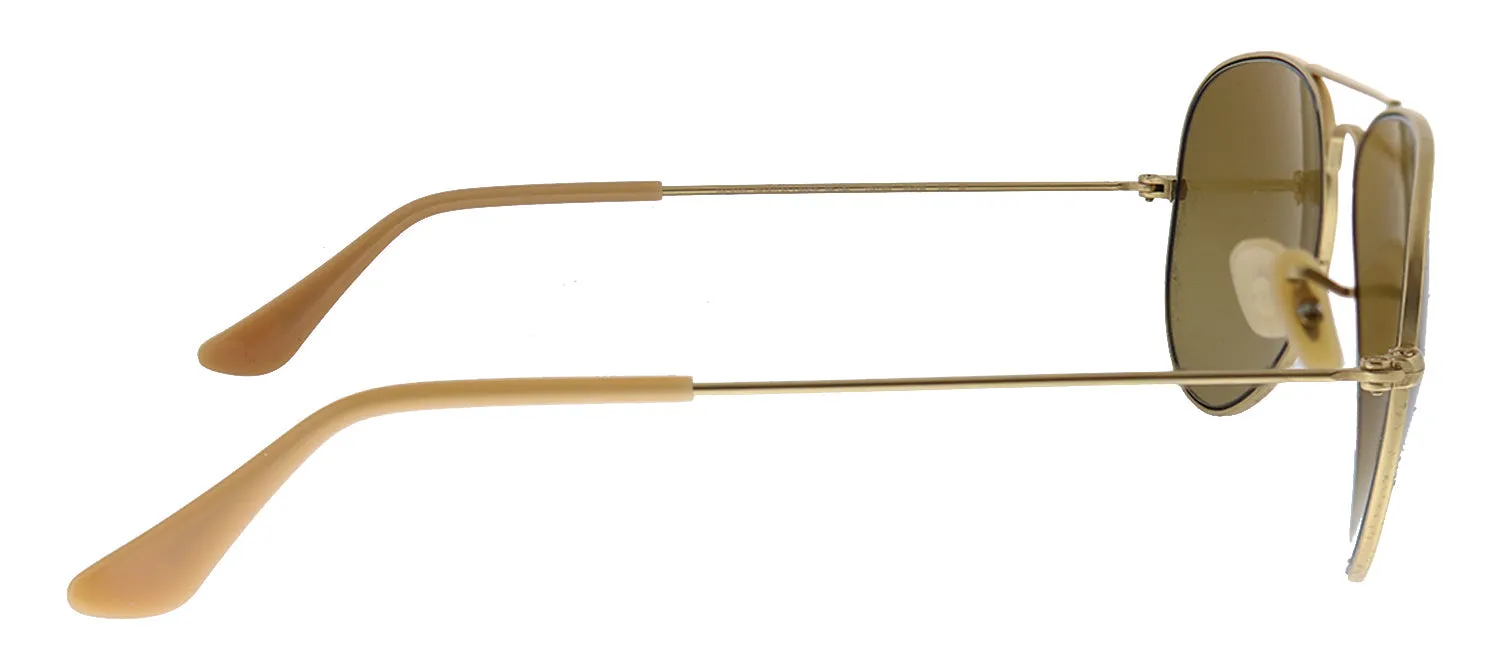 Ray-Ban RB 3025 112/M2 Aviator Metal Gold Sunglasses with Brown Gradient Lens sold by Gaffos product image thumbnail 3