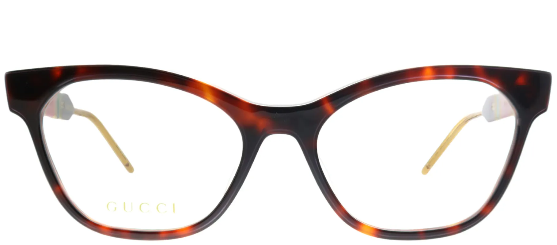 Gucci GG 0600O 002 Cat-Eye Acetate Tortoise/ Havana Eyeglasses with Demo Lens sold by Gaffos