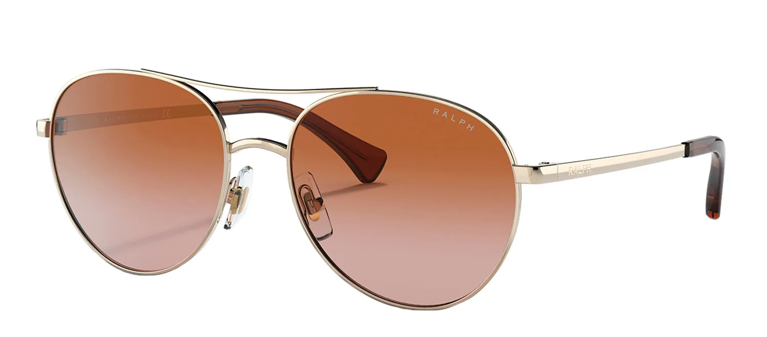 Ralph Lauren RA 4135 911613 Round Metal Gold Sunglasses with Brown Gradient Lens sold by Gaffos product image thumbnail 2