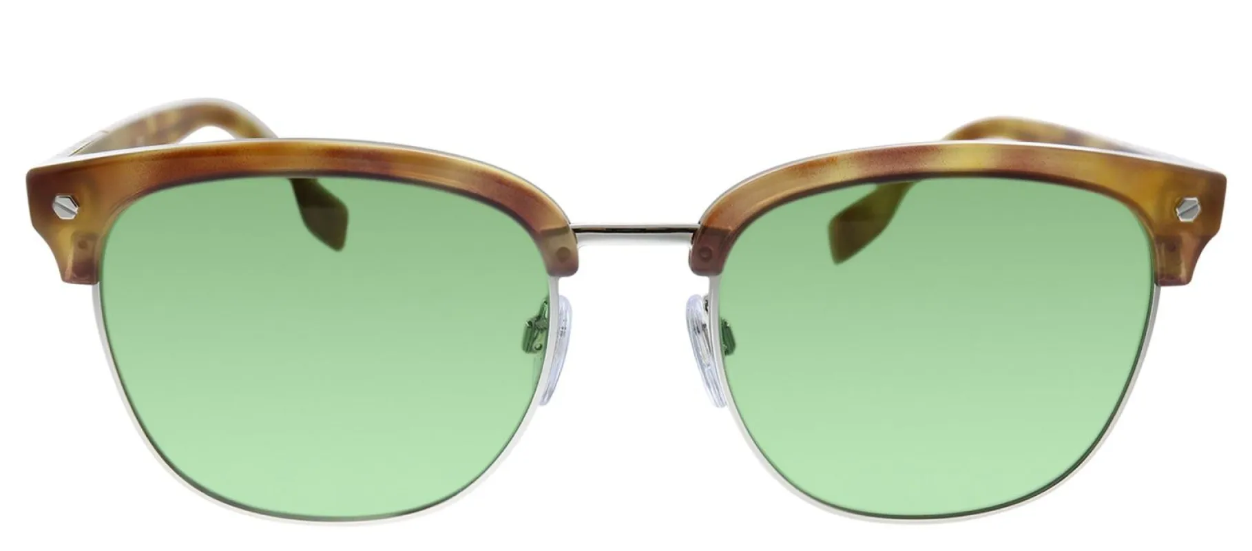 Burberry BE 4317 3893/2 Square Plastic Tortoise Sunglasses with Green Lens sold by Gaffos