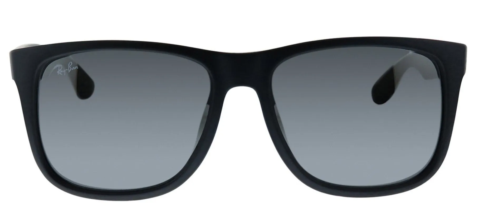 Ray-Ban RB 4165F 622/6G Rectangle Plastic Black Sunglasses with Grey Mirror Lens sold by Gaffos
