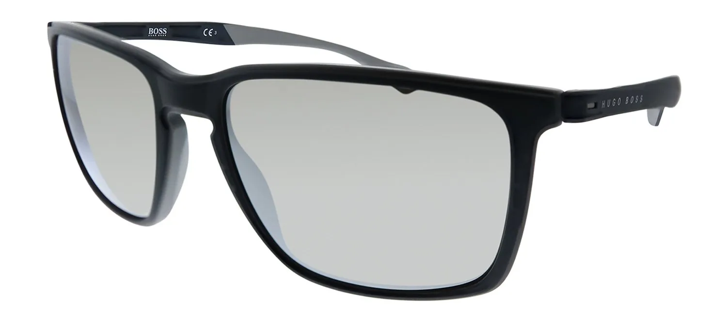 Hugo Boss BOSS 1114/S O6W Rectangle Plastic Black Sunglasses with Grey Lens sold by Gaffos product image thumbnail 2