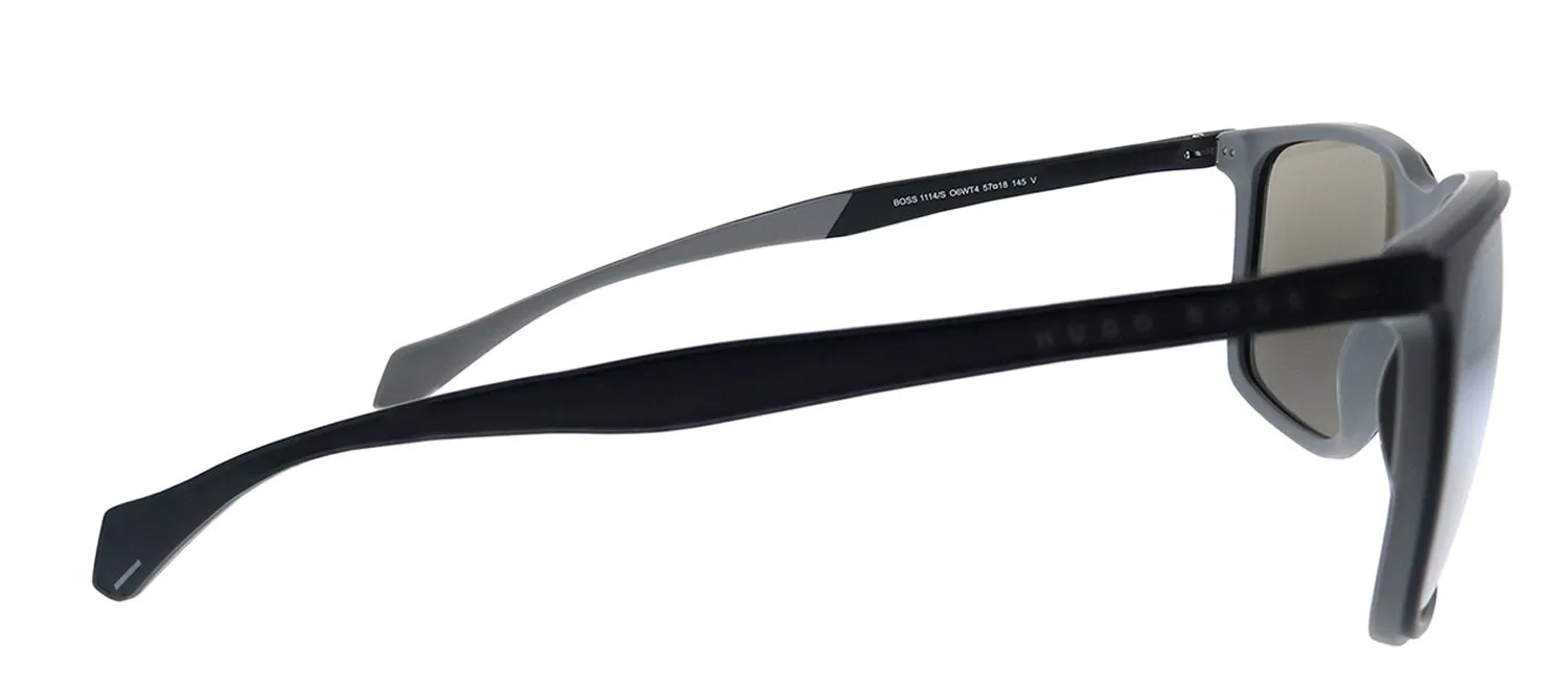 Hugo Boss BOSS 1114/S O6W Rectangle Plastic Black Sunglasses with Grey Lens sold by Gaffos product image thumbnail 3