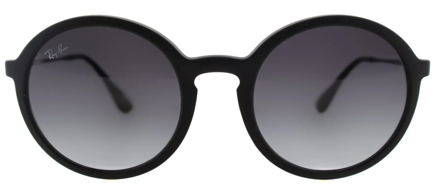 Ray-Ban RB 4222 622/8G Round Plastic Black Sunglasses with Grey Gradient Lens sold by Gaffos