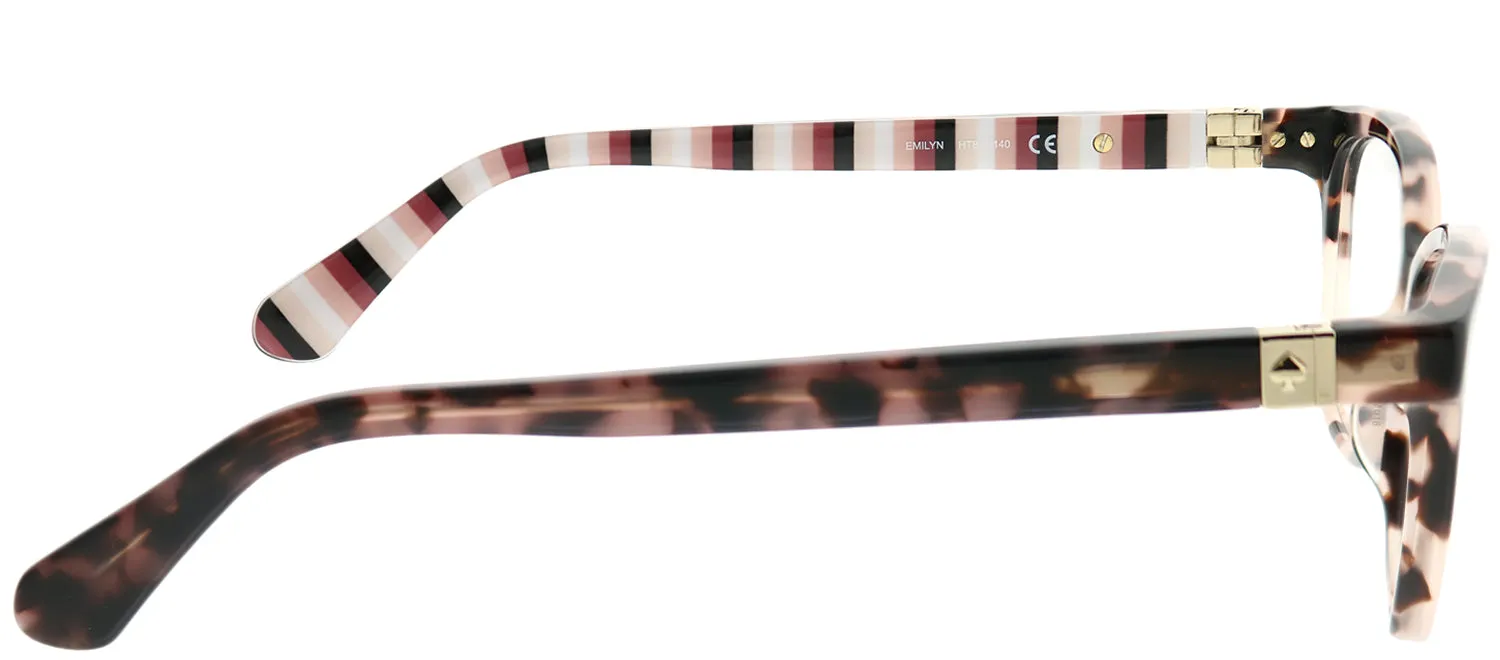 Kate Spade KS Emilyn HT8 Square Plastic Tortoise/ Havana Eyeglasses with Demo Lens sold by Gaffos product image thumbnail 3