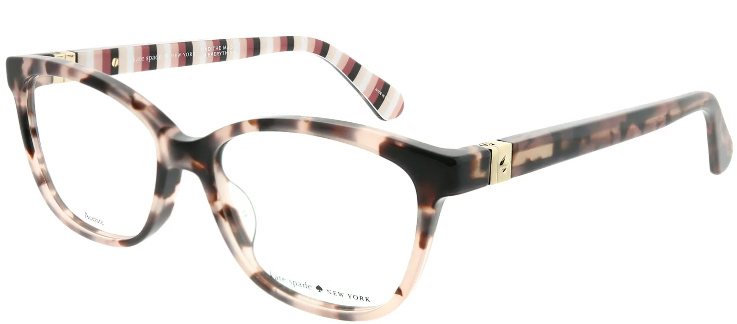 Kate Spade KS Emilyn HT8 Square Plastic Tortoise/ Havana Eyeglasses with Demo Lens sold by Gaffos product image thumbnail 2