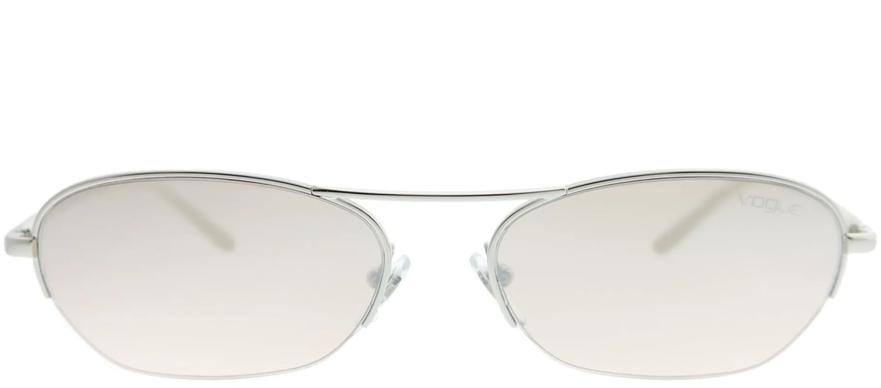 Vogue Eyewear VO 4107S 323/8Z Oval Metal Silver Sunglasses with Silver Grdient Mirror Lens sold by Gaffos
