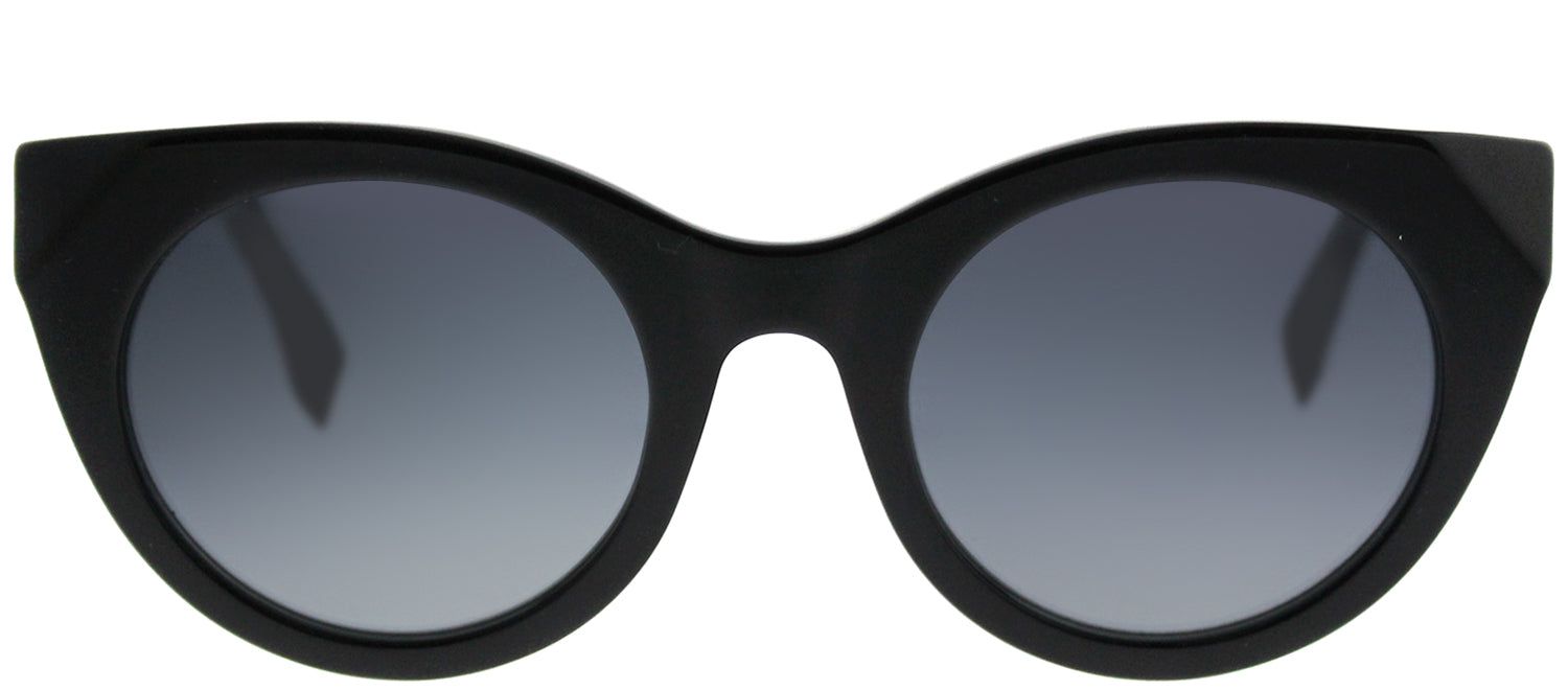 Fendi FF 0203 738 Cat-Eye Plastic Black Sunglasses with Grey Gradient Lens sold by Gaffos