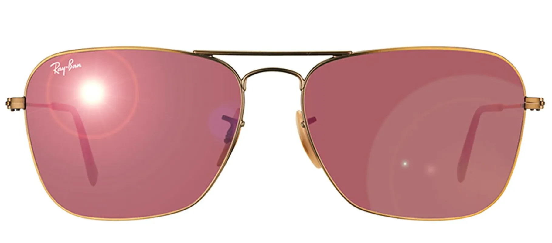 Ray-Ban RB 3136 167/2K Aviator Metal Black Sunglasses with Red Mirror Lens sold by Gaffos
