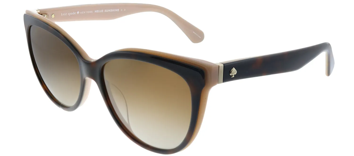 Kate Spade KS Daesha 0T4 Cat-Eye Plastic Tortoise/ Havana Sunglasses with Brown Polarized Gradient Lens sold by Gaffos product image thumbnail 2