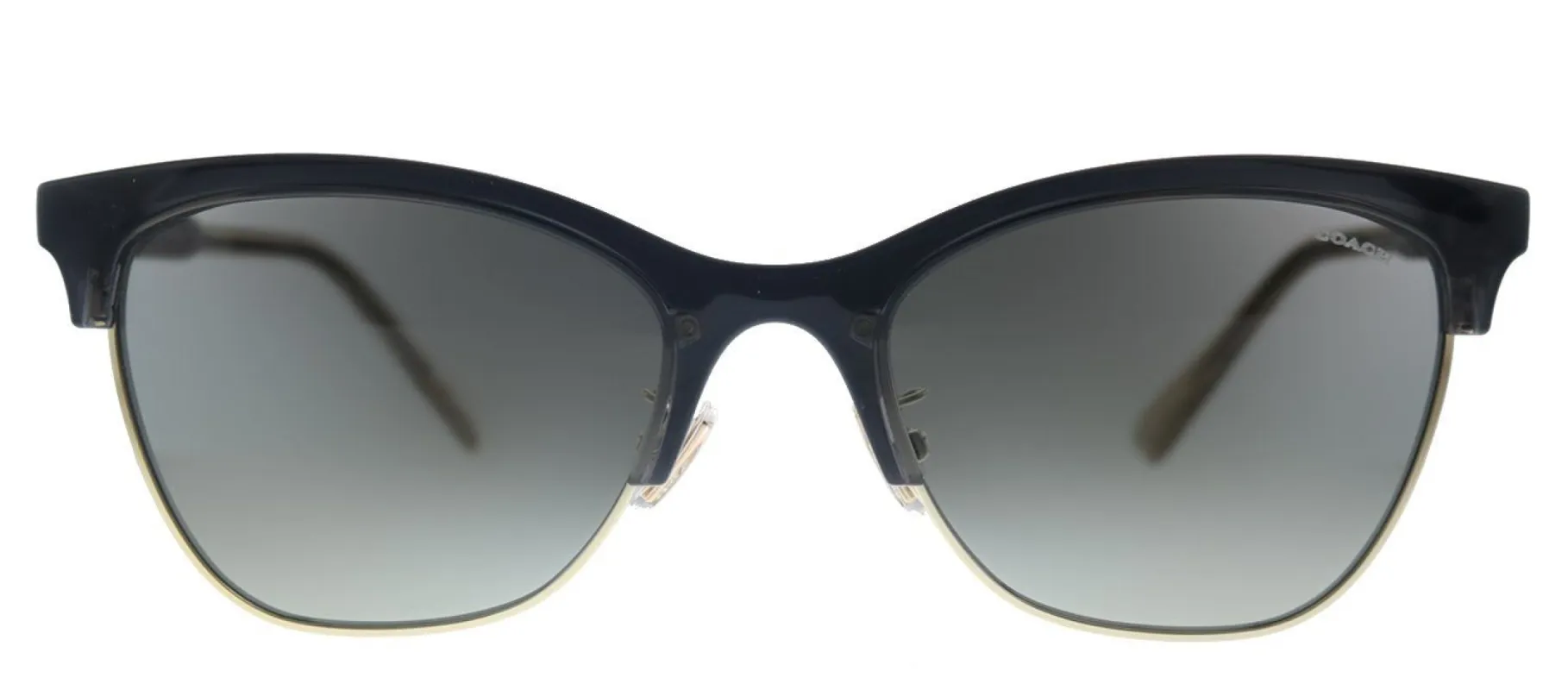 Coach L1113 HC 8277 556611 Square Plastic Black Sunglasses with Grey Gradient Lens sold by Gaffos