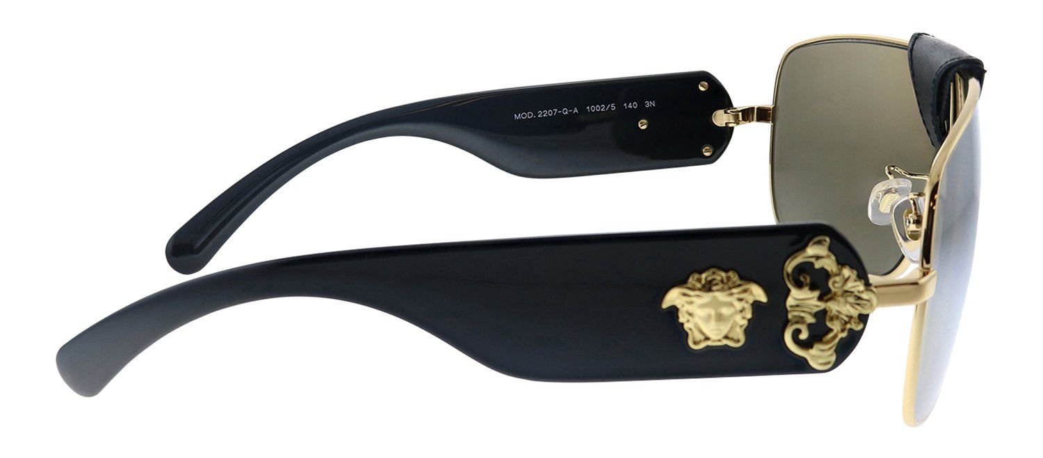 Versace VE 2207QA 1002/5 Square Metal Gold Sunglasses with Gold Mirror Lens sold by Gaffos product image thumbnail 3