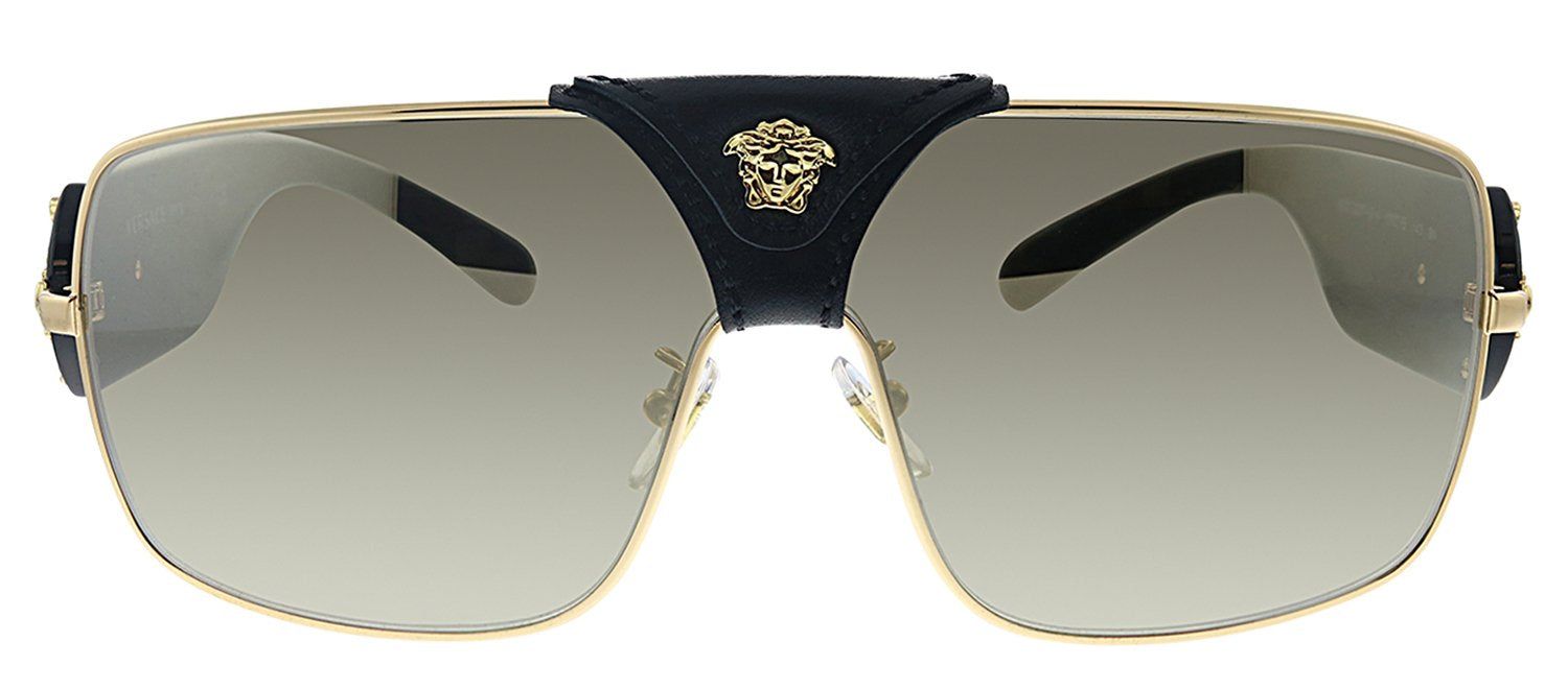Versace VE 2207QA 1002/5 Square Metal Gold Sunglasses with Gold Mirror Lens sold by Gaffos