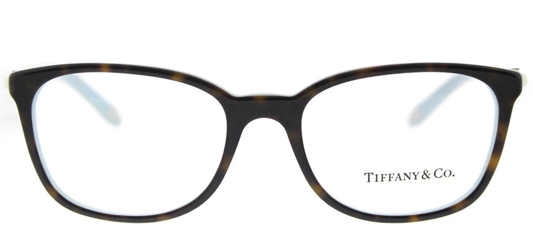 Tiffany & Co. TF 2109HB 8134 Square Plastic Havana Eyeglasses with Logo Stamped Demo Lenses sold by Gaffos