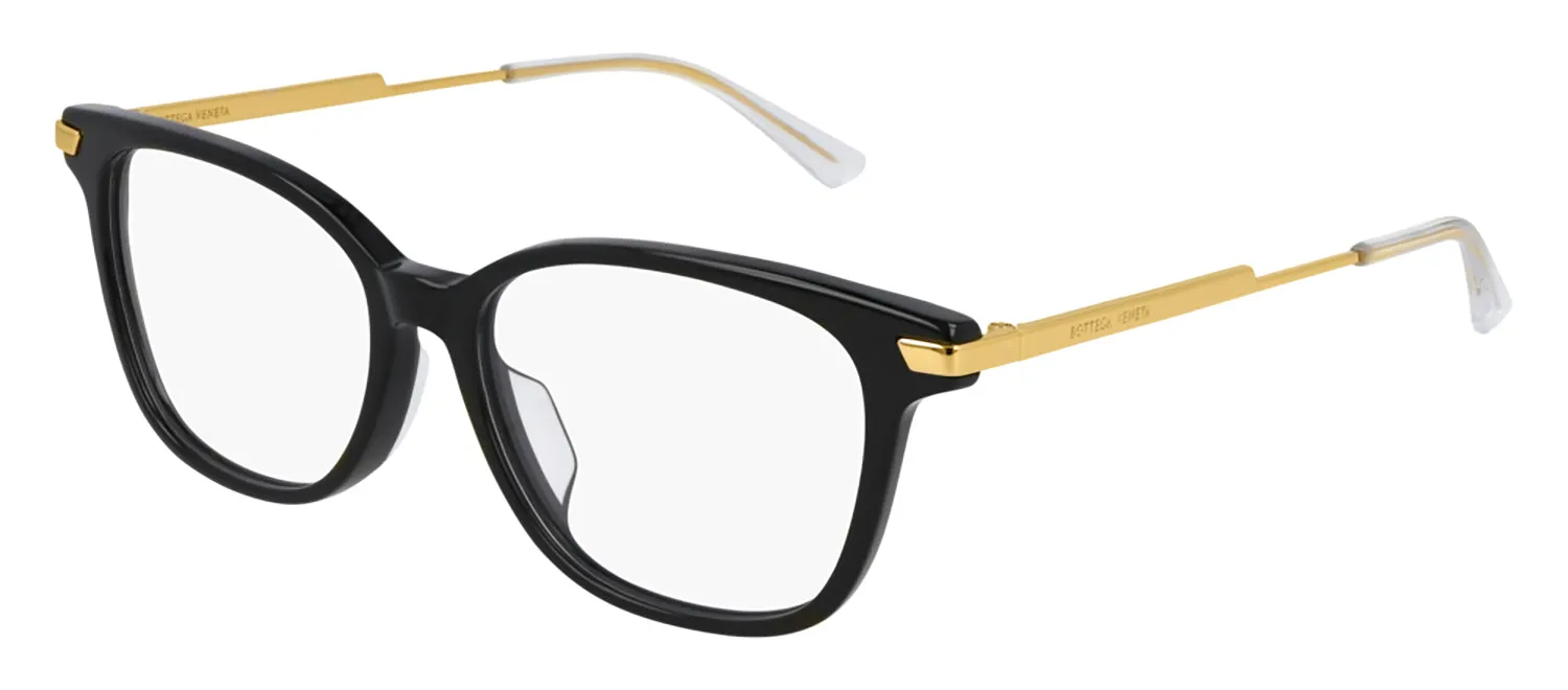 Bottega Veneta BV 1074OA 001 Square Metal Black Eyeglasses with Logo Stamped Demo Lenses sold by Gaffos product image thumbnail 2