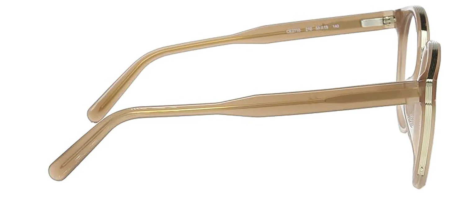 Chloe CE 2710 210 Round Plastic Brown Eyeglasses with Logo Stamped Demo Lenses sold by Gaffos product image thumbnail 3