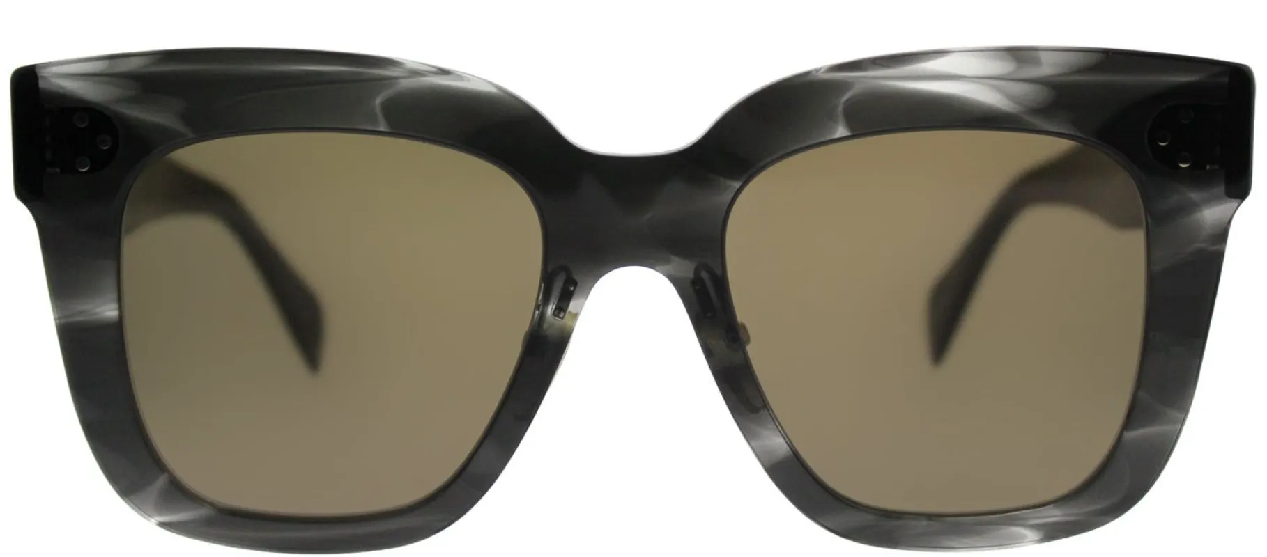 Celine CL 41444 0GQ QS Square Plastic Grey Sunglasses with Brown Lens sold by Gaffos