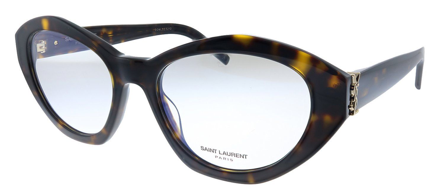 Saint Laurent SL M60 002 Cat-Eye Acetate Havana Eyeglasses with Demo Lens sold by Gaffos product image thumbnail 2